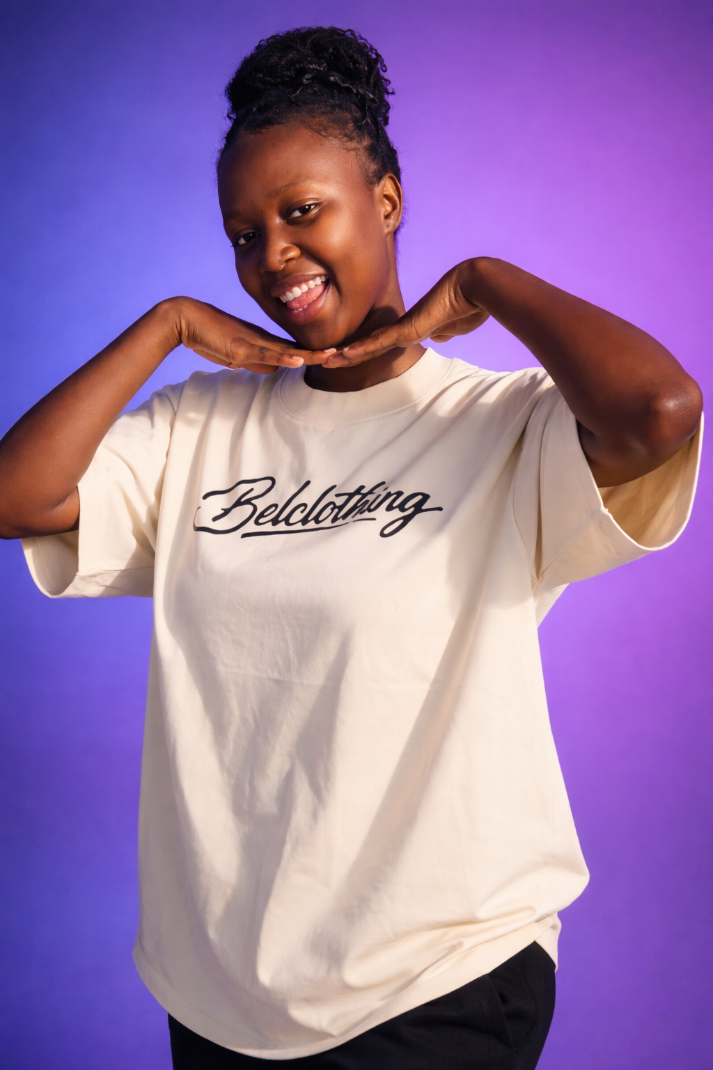 Cursive printed t-shirt