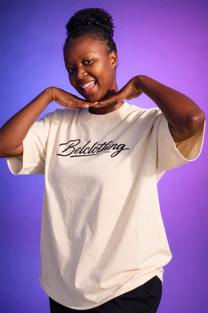 Cursive printed t-shirt