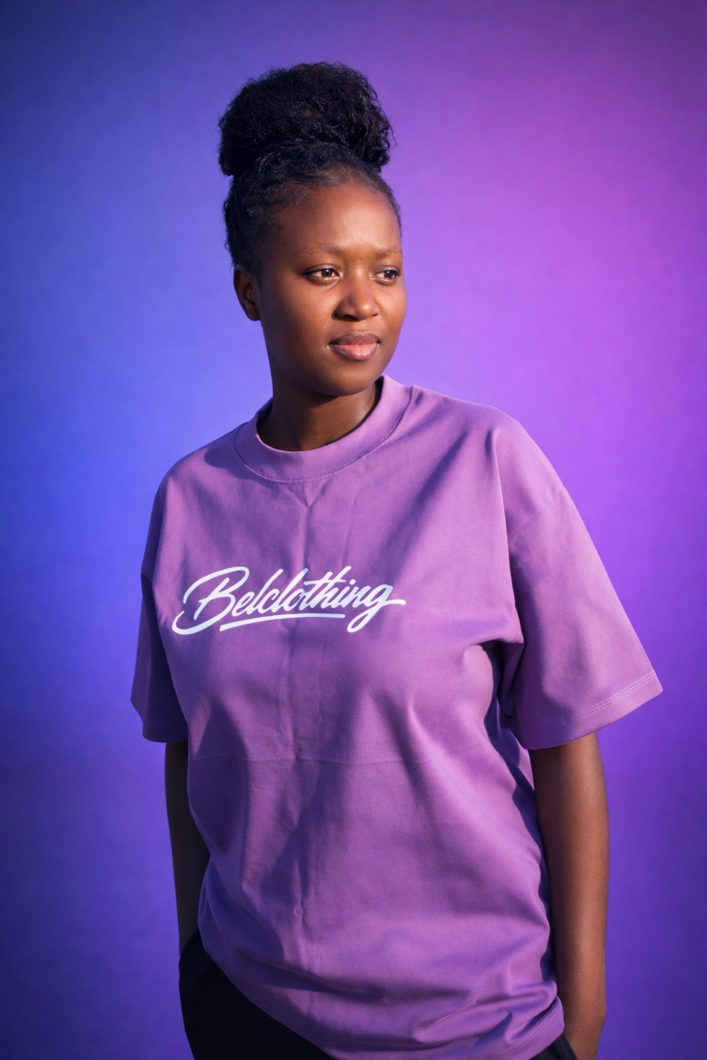 Cursive printed t-shirt